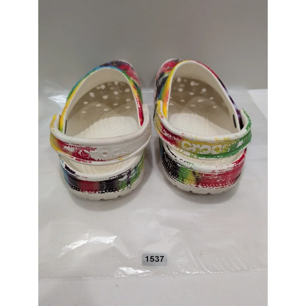 CROCS Tie Dye Print Classic Unisex Clogs| Slipper SIZE  J6 Unisex